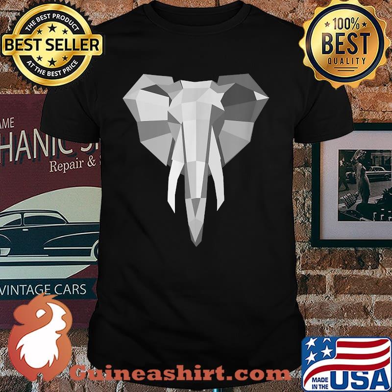 Elephant Origami Geometric T-Shirt