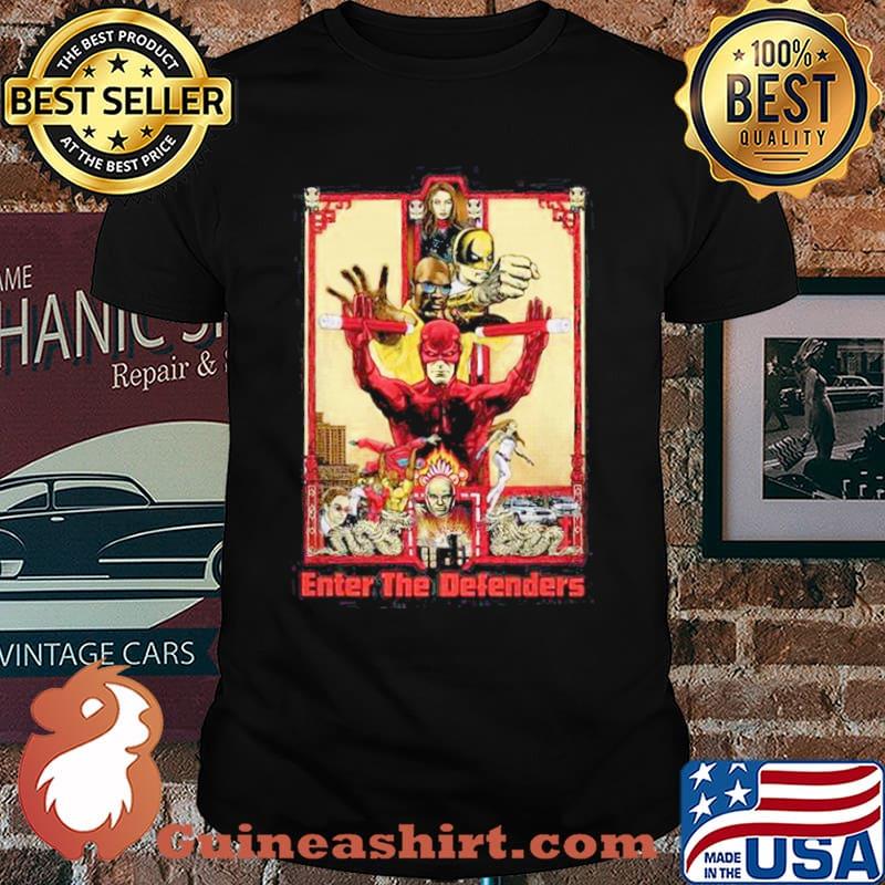 Enter the defenders comics jewel power man shirt