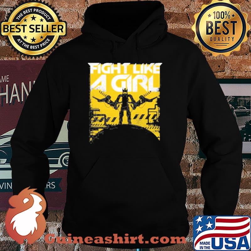 Fight like a girl s Hoodie