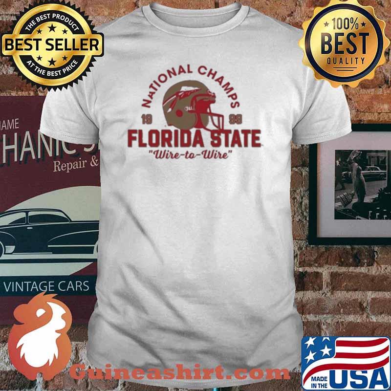 Florida State Football National Champs 1999 Wire To Wire Shirt