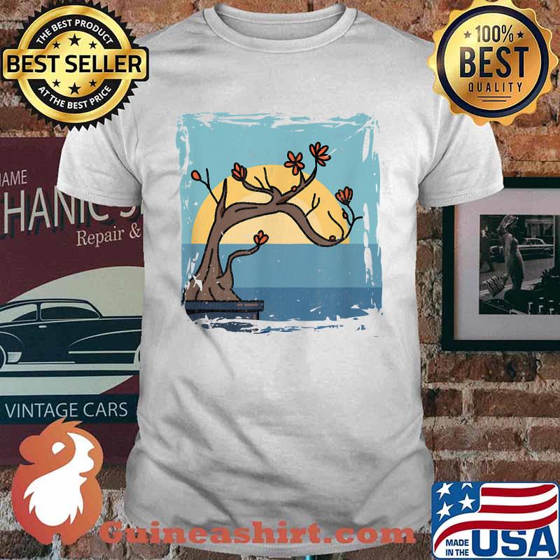 Flowering Bonsai Tree Japanese Buddhist Zen Vintage T-Shirt
