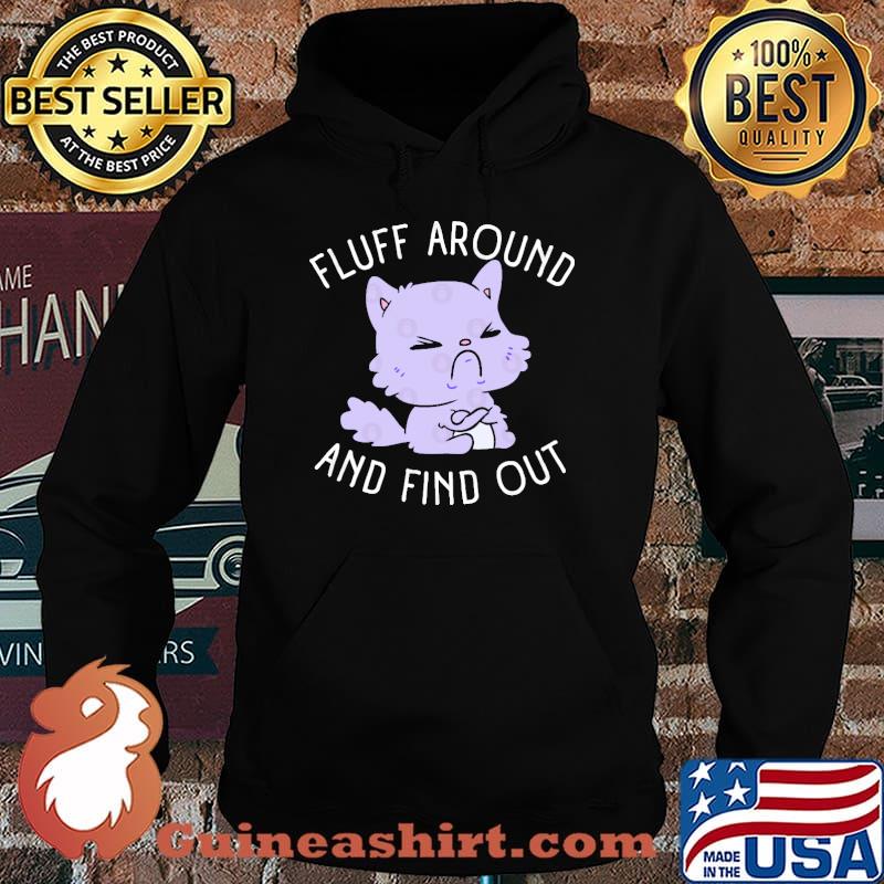Fluff Around And Find Out Pastel Goth Purple Cat s Hoodie