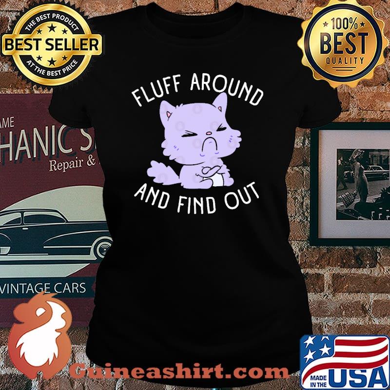 Fluff Around And Find Out Pastel Goth Purple Cat s Laides tee