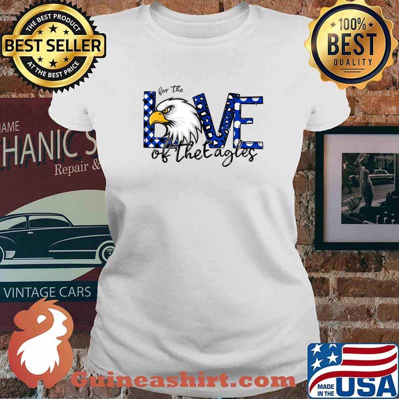 For the love of the Eagles Blue Eagles Mascot T-Shirt Ladies tee