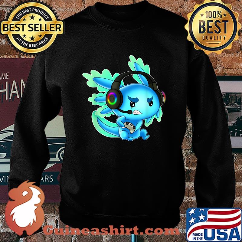 Gaming Axolotl Ambystoma Mexicanum Mexican Walking Fish T-Shirt Sweater