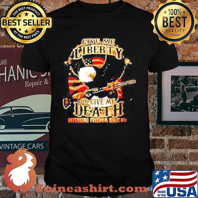 Give me liberty or give me death defending freedom since 1971 Eagle American flag shirt