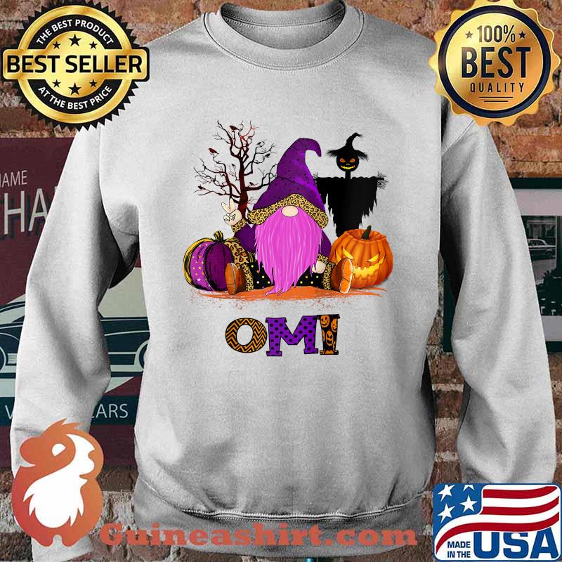 Gnome pumpkin spooky witch Omi Halloween T-Shirt Sweater
