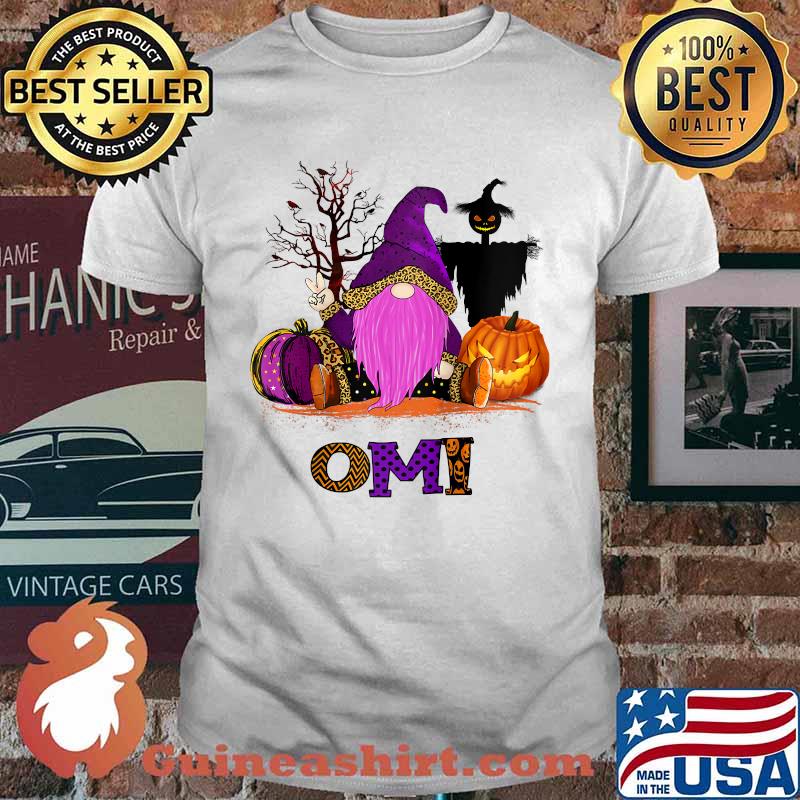 Gnome pumpkin spooky witch Omi Halloween T-Shirt
