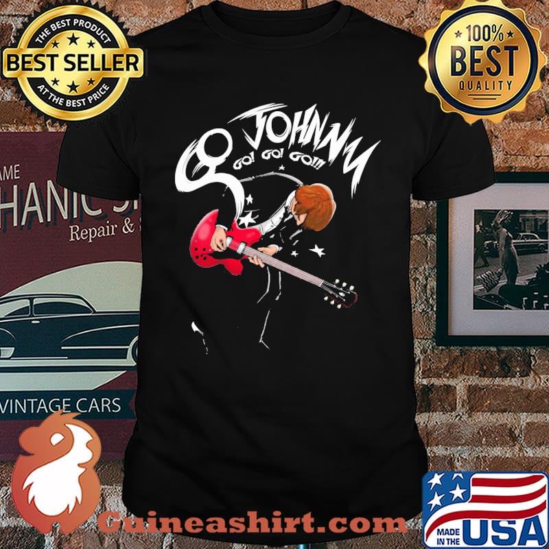 Go Johny go go go play guitar shirt