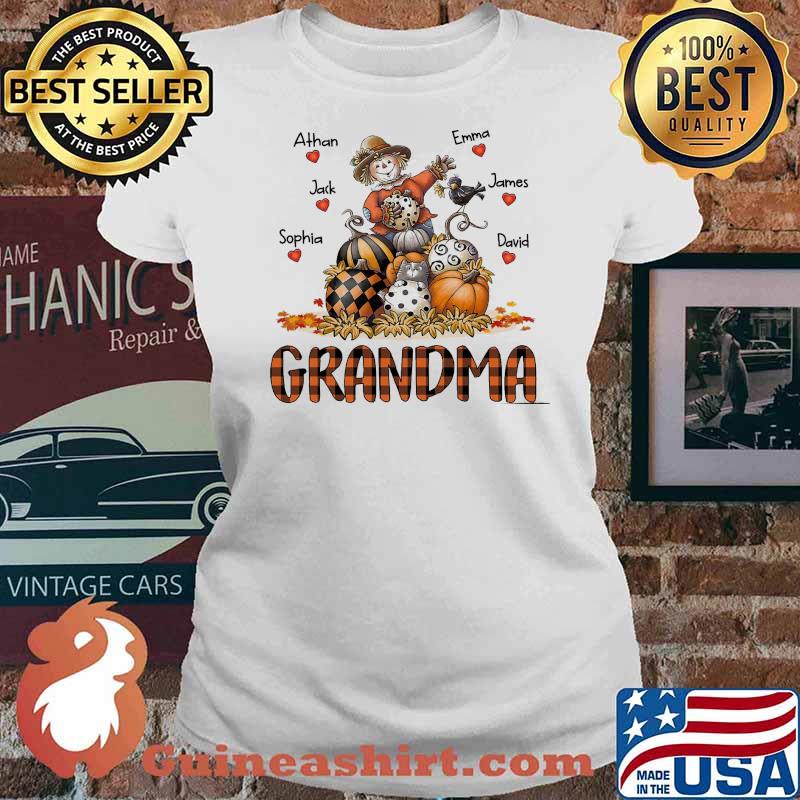 Grandma Pumpkin Halloween Shirt Ladies tee