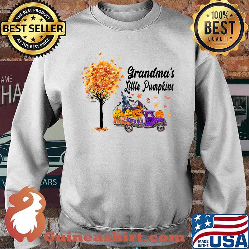 Grandma's Little Pumpkins Truck Purple T-Shirt Sweater