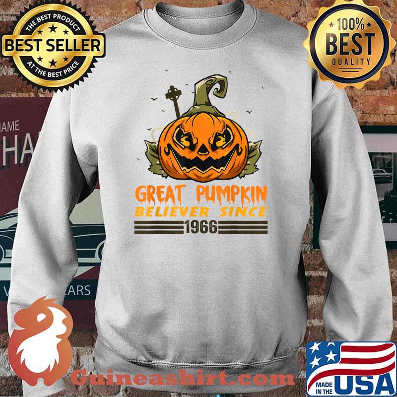 Great Pumpkin Believer Since 1966 Halloween Vintage T-Shirt Sweater
