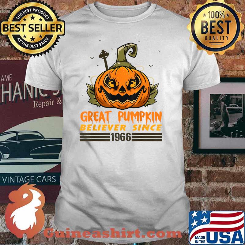 Great Pumpkin Believer Since 1966 Halloween Vintage T-Shirt