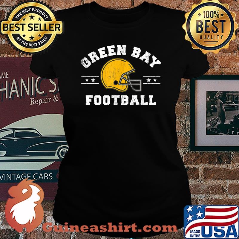 Green Bay Football Helmet T-Shirt Laides tee