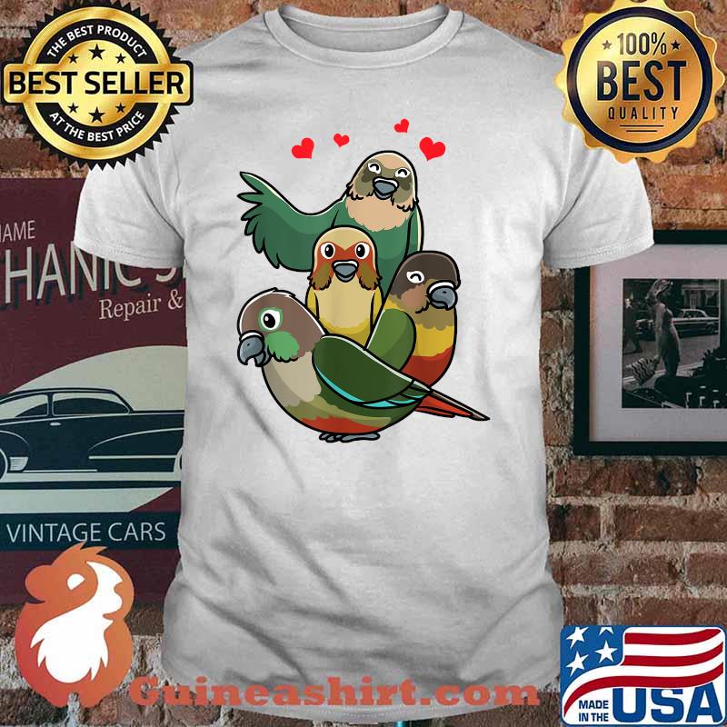Green Cheek Conure Green-Cheeked Parakeet Parrot T-Shirt