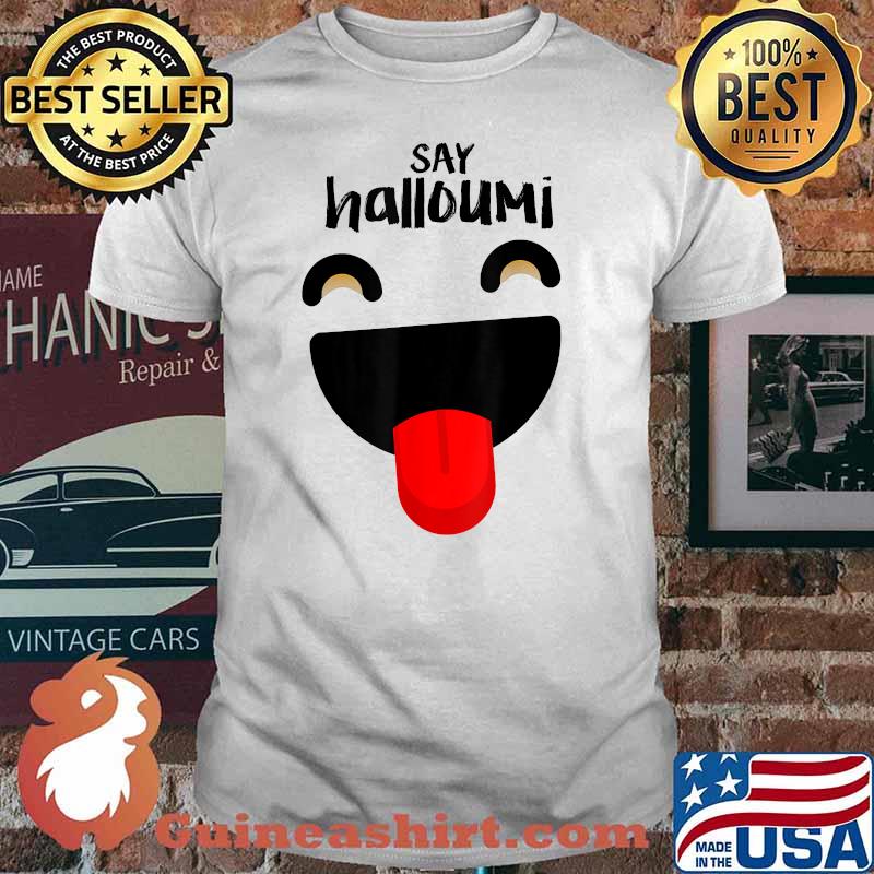 Halloumi Greek Cyprus The Face Happy T-Shirt