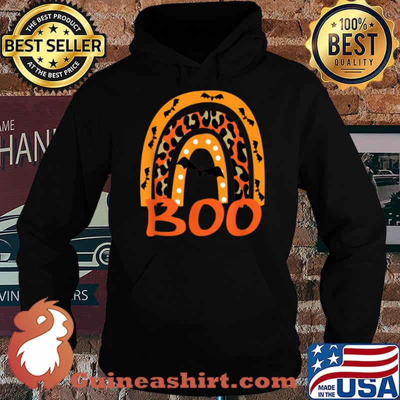Halloween Boo Rainbow Leopard Halloween Shirt Hoodie