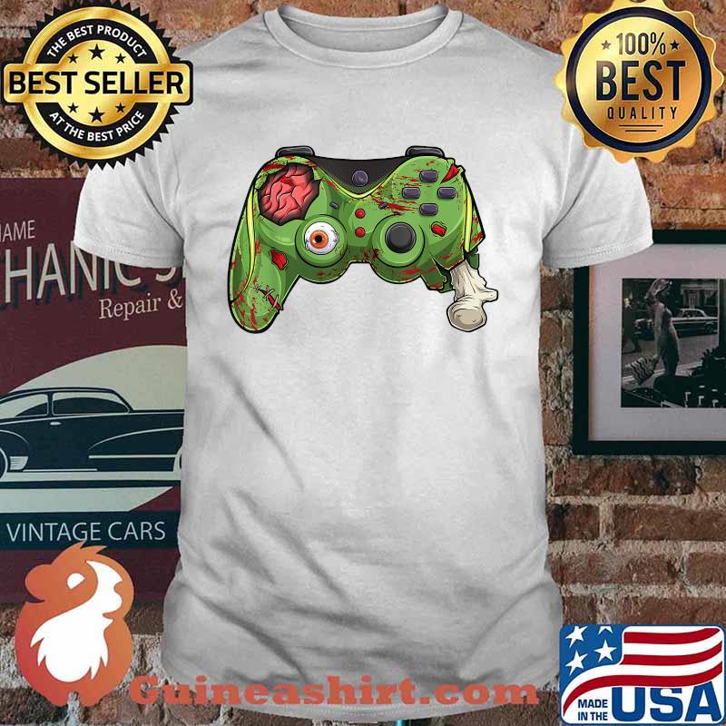Halloween Gamer Zombie controller Video Gamer T-Shirt