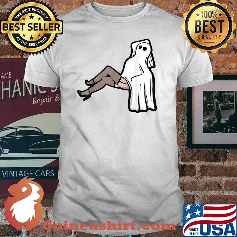 Halloween Ghost With Sexy Legs Booudoir Spoopy T-Shirt