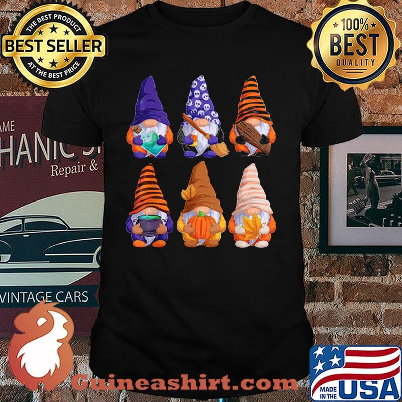 Halloween Gnomes Autumn Pumpkins Fall Holiday shirts