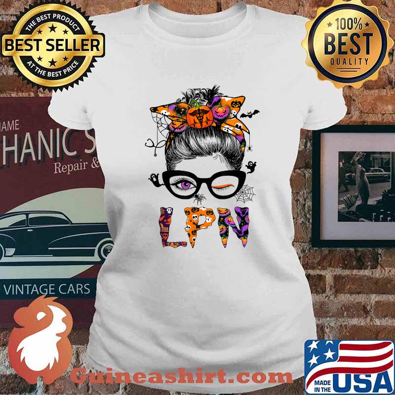 Halloween LPN Licensed Practical Nurse T-Shirt Ladies tee