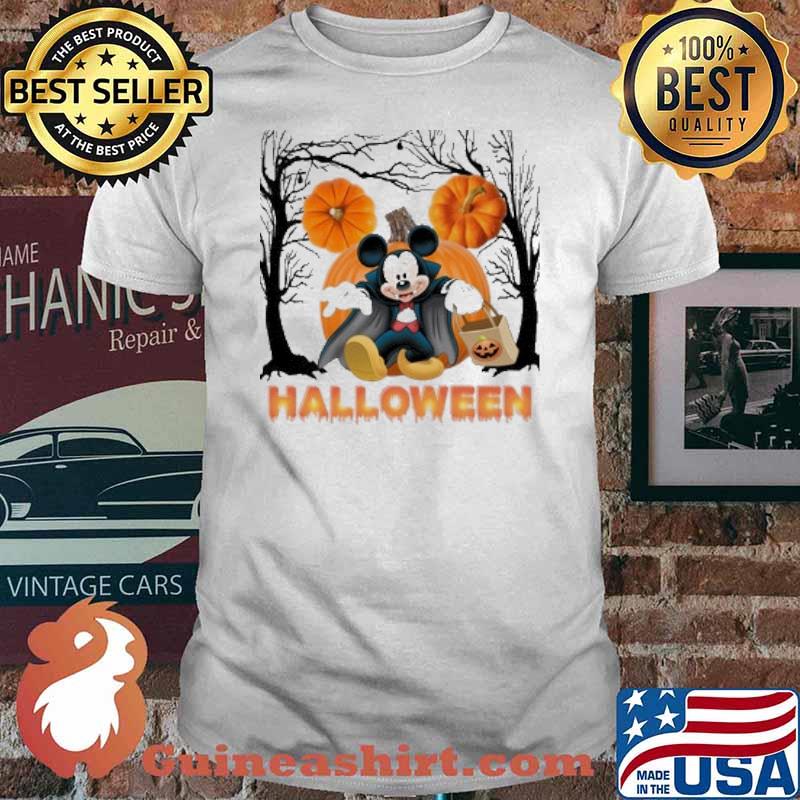 Halloween mickey mouse pumpkin shirt