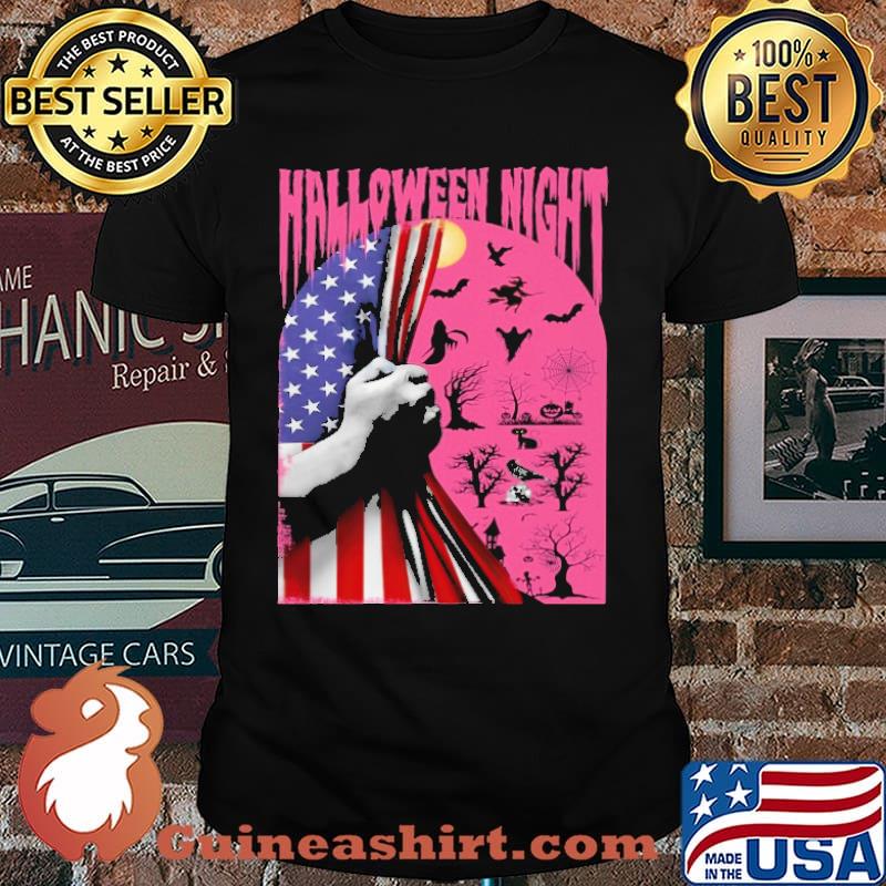 Halloween Night American Flag Shirt