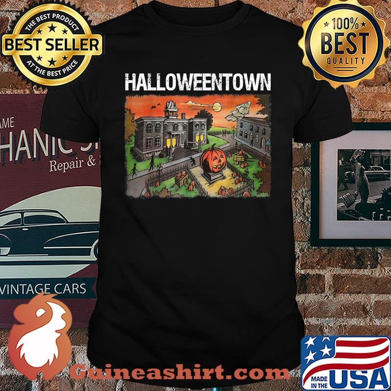 Halloween Town in University Pumpkin And Ghost T-Shirt