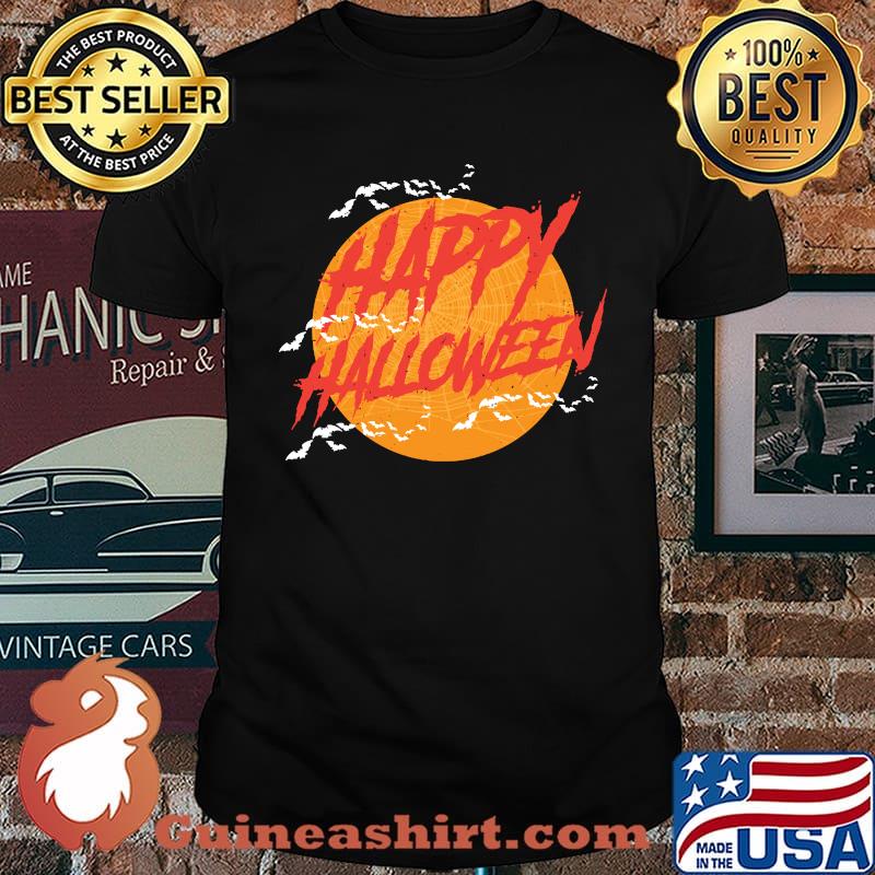 Happy Halloween Moon Bat T-Shirt
