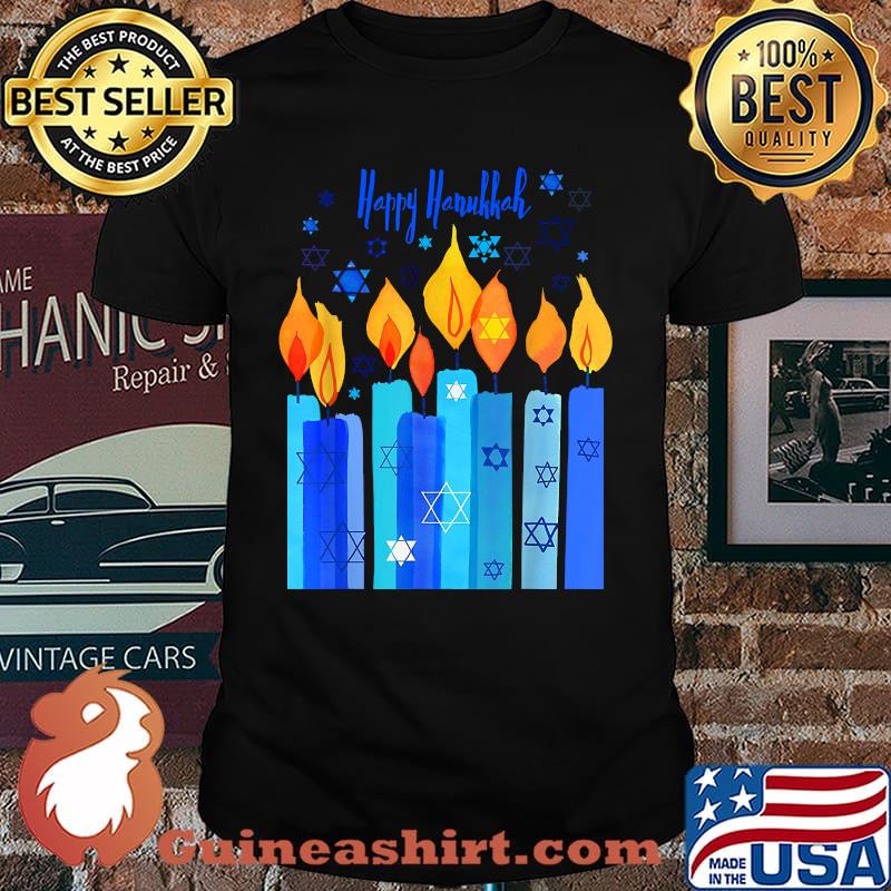 Happy Hanukkah Festival Of Light Star Of David T-Shirt