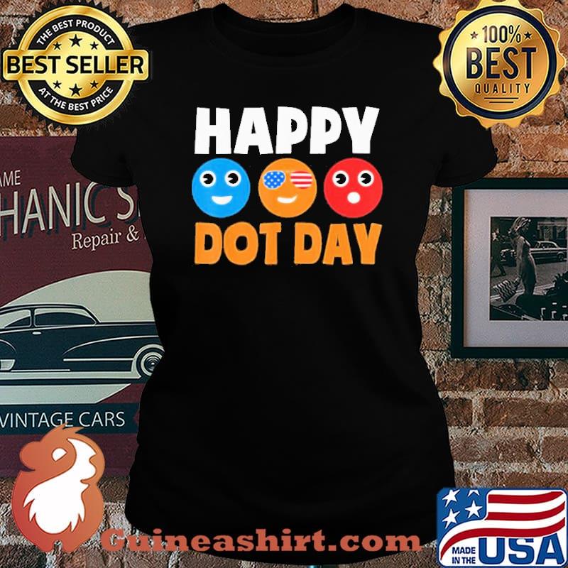 Happy International Dot Day Cute Colorful Dots Shirt Laides tee