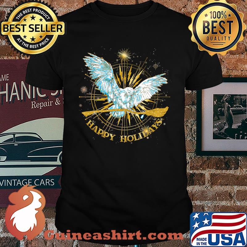 Harry Potter Christmas Hedwig Happy Holidays T-Shirt
