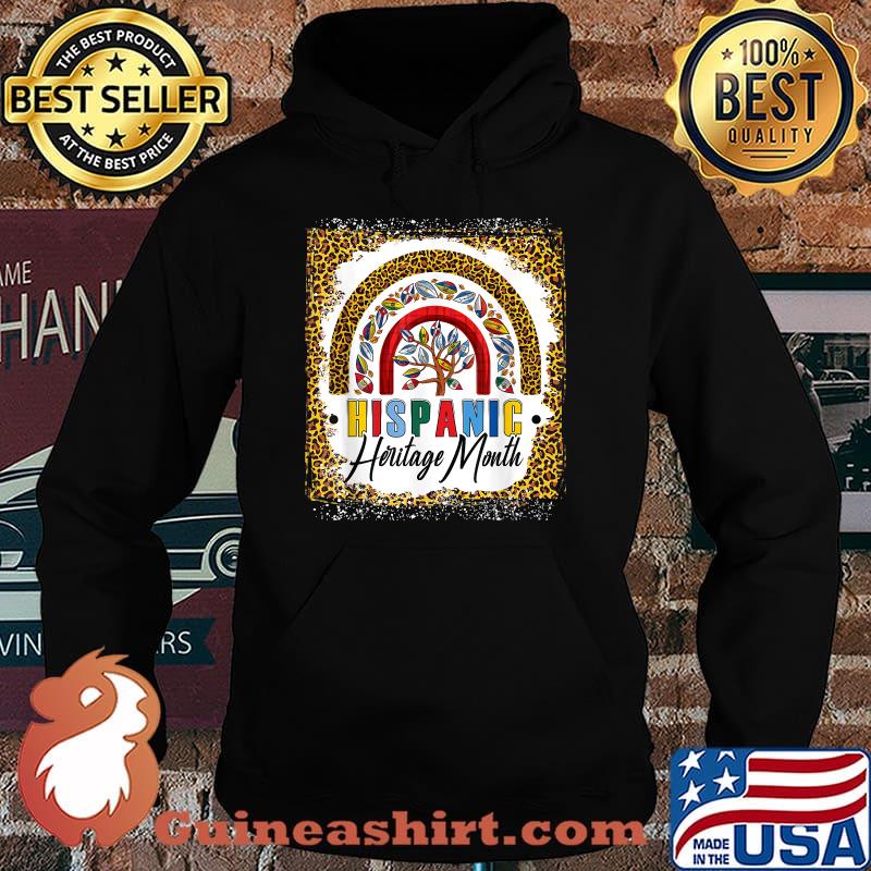 hispanic heritage month Rainbow All Countries Flags Leopard T-Shirt Hoodie
