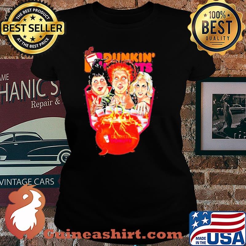 Hocus Pocus Dunkin Donuts halloween Shirt Laides tee