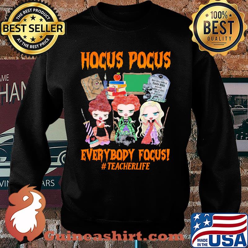 Hocus pocus everybody focus teacher life halloween s Sweater