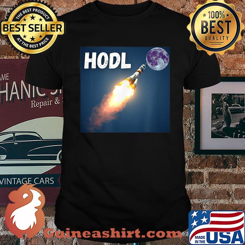 HODL Moon Crypto Design T-Shirt