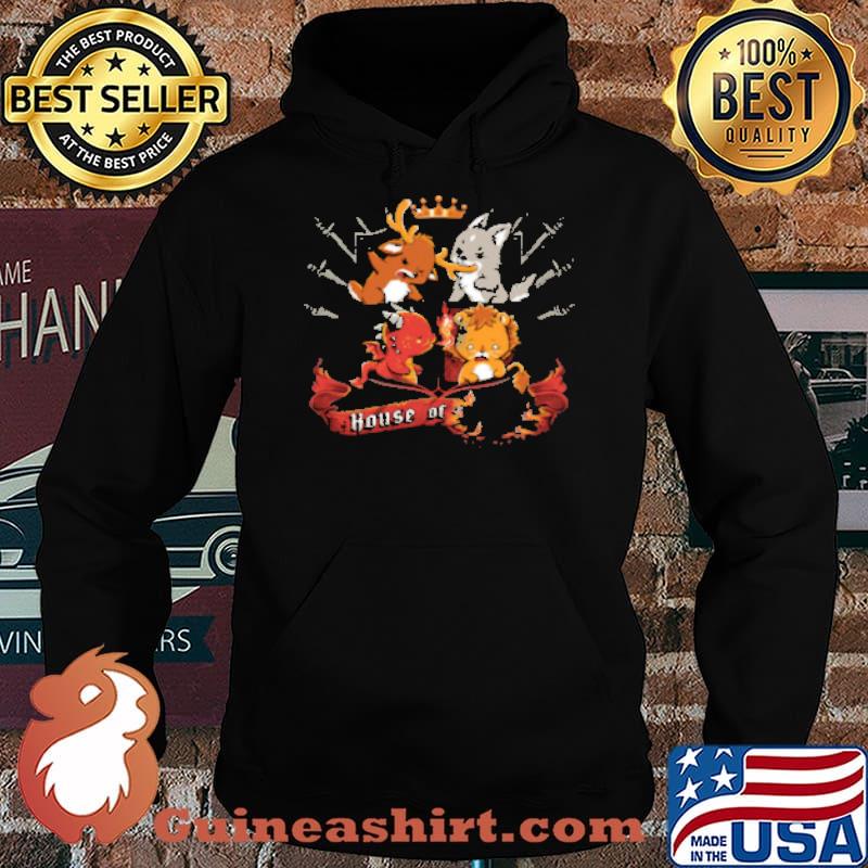 House of wolf dragon lion reindeer chibi cute s Hoodie