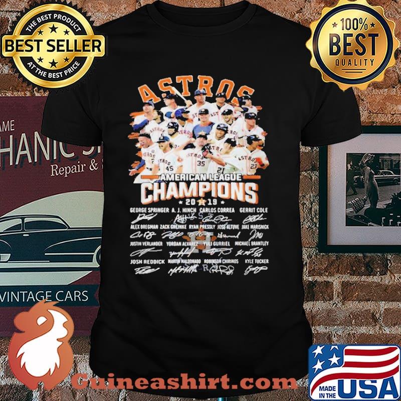 Houston Astros American league Champions 2019 signatures shirt