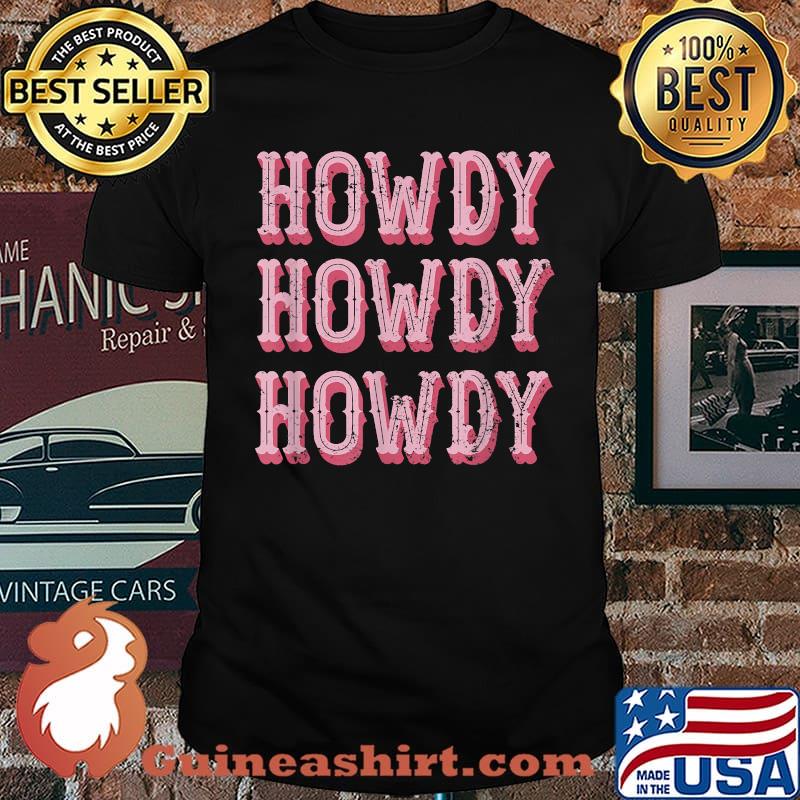 Howdy Rodeo Vintage Western Country Southern Cowgirl T-Shirt