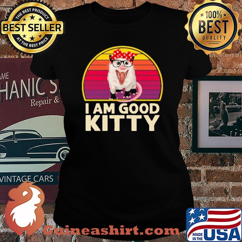 I am good kitty vintage sunset s Laides tee