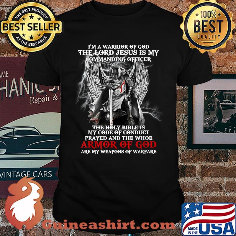 I'm a warrior of god the lord Jesus is my commanding officer - ARMOR OF GOD halloween T-Shirt