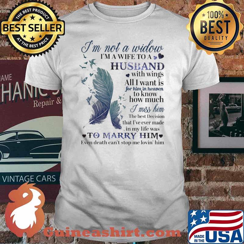 I'm Not A Window I'm a Wife To A Husband With Wings Shirt