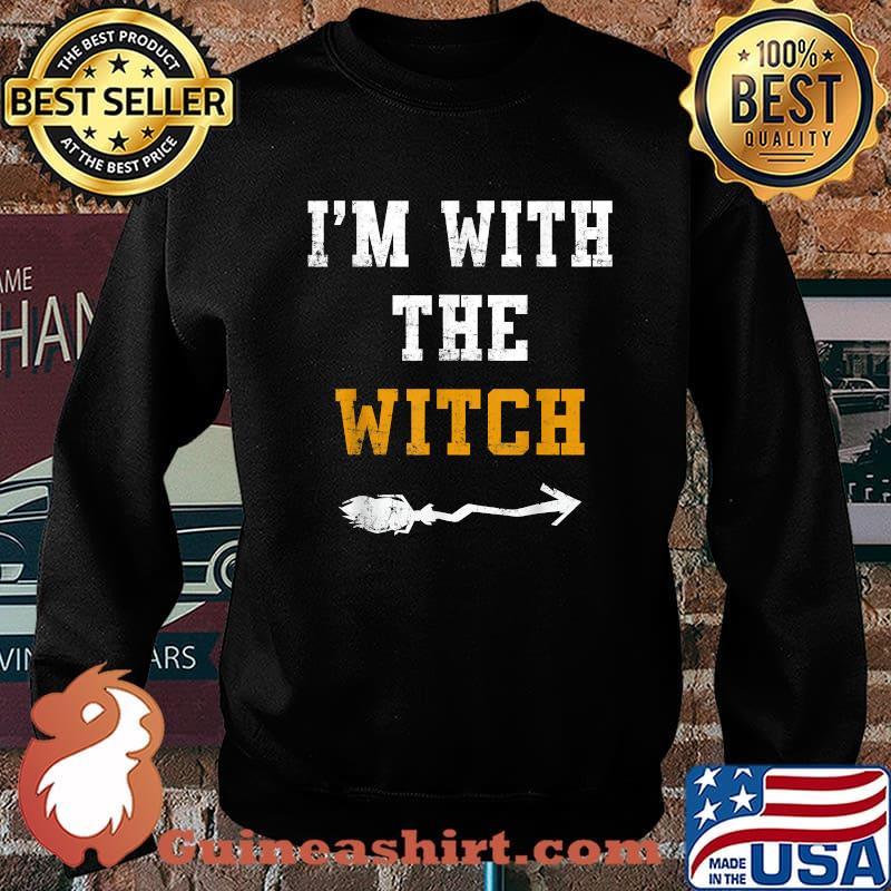 I'm With The Witch Halloween T-Shirt Sweater
