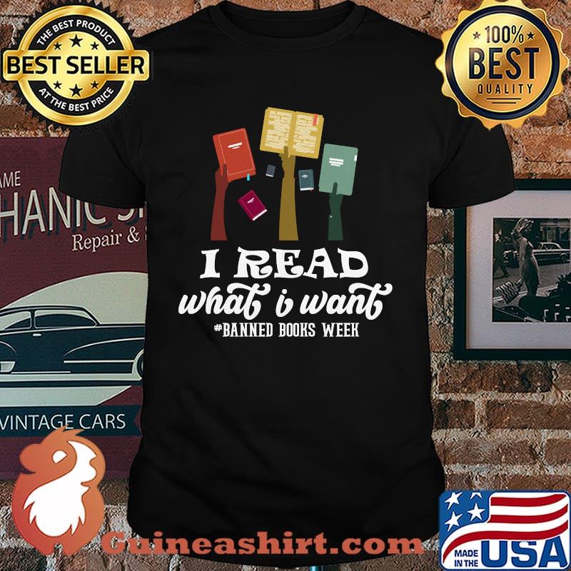 I Read What I Want Banned Book Nerd Vintage T-Shirt