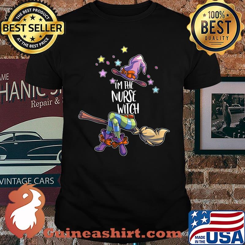 Im The Nurse Witch Halloween Broom T-Shirt