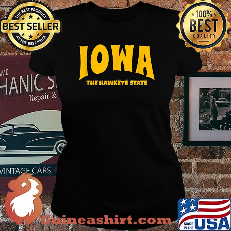 Iowa The Hawkeye State Vintage T-Shirt Laides tee