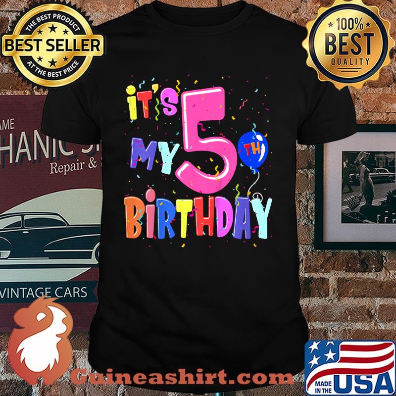 It's My 5th Birthday T-Shirt
