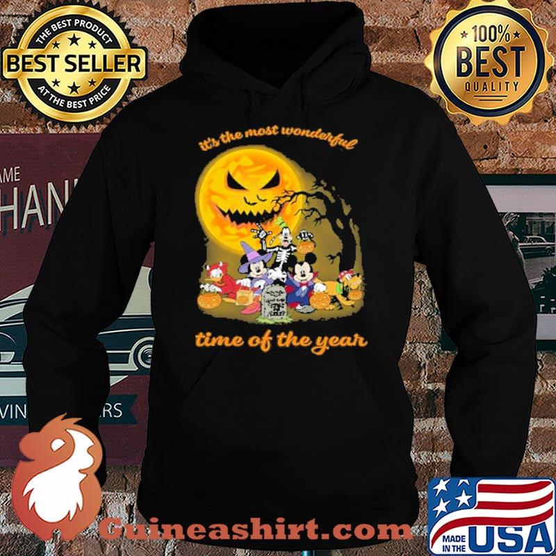 Its the most wonderful time of the year mickey and friends disney moon halloween s Hoodie
