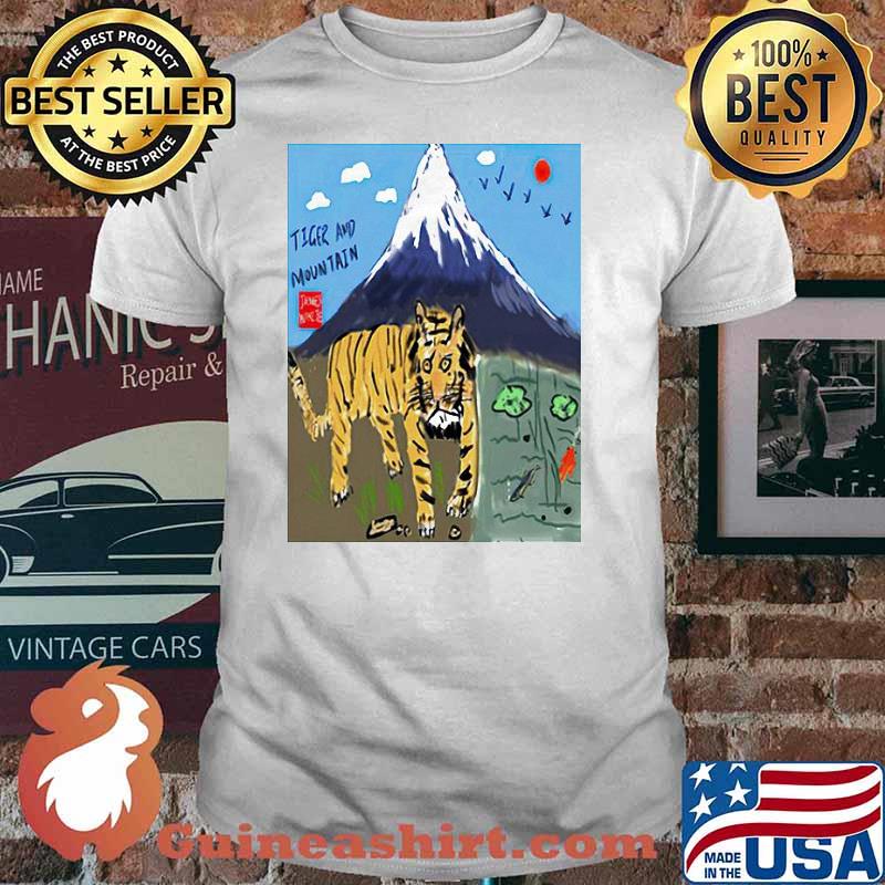 James Cage White Tiger and mountain shirt
