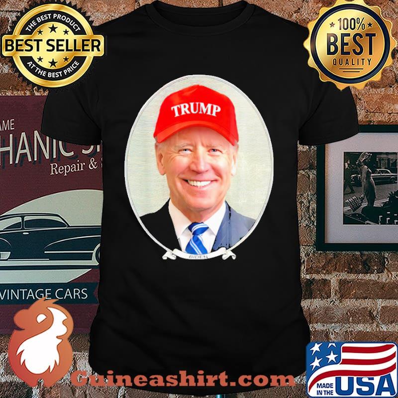 Joe biden wear hat trump shirt
